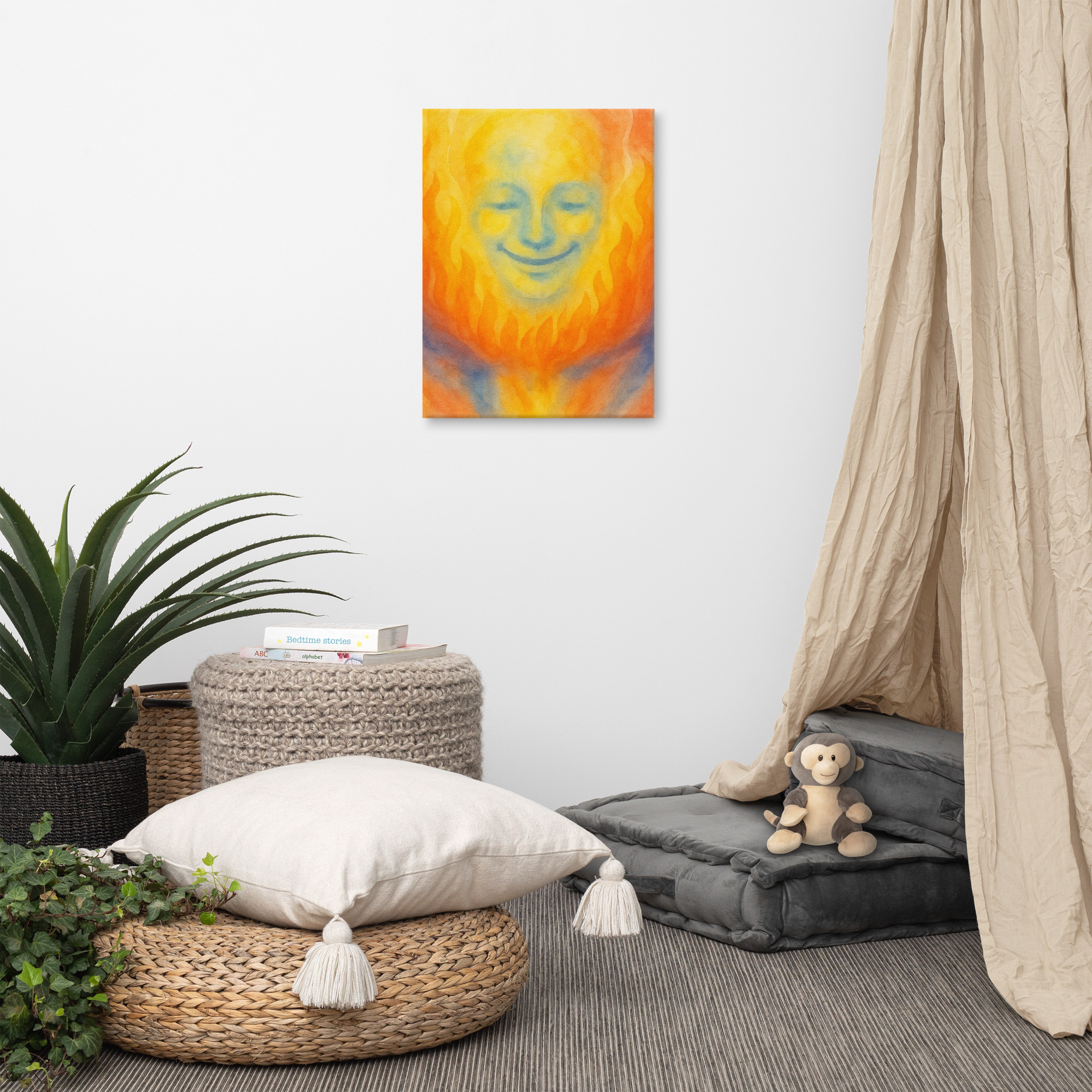 Hope Rising from Flames - Inspirational Watercolor Art Print