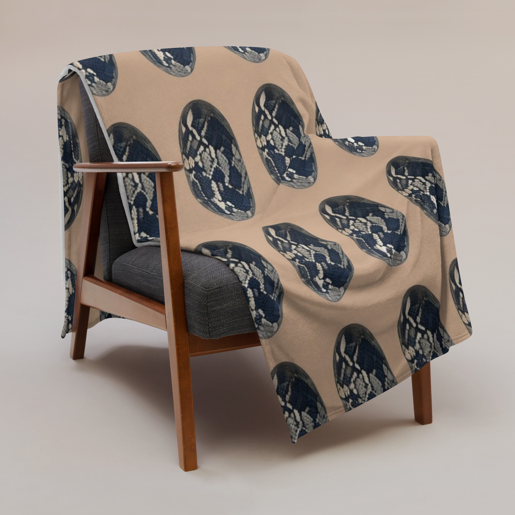 snake skin pattern blanket